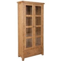 Perth Country Oak Display Cabinet