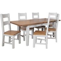 Perth French Grey Dining Set - Extending with 6 Seater