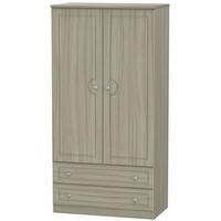 Pembroke Driftwood Wardrobe - 3ft 2 Drawer