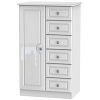 Pembroke High Gloss White Children Wardrobe