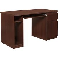 Pello Dark Mahogany Twin Pedestal Desk