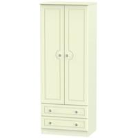 Pembroke Cream Wardrobe - Tall 2ft 6in with 2 Drawer