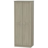 pembroke driftwood wardrobe tall 2ft 6in with double hanging