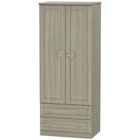 Pembroke Driftwood Wardrobe - 2ft 6in 2 Drawer