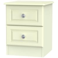 pembroke cream bedside cabinet 2 drawer locker