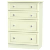 Pembroke Cream Chest of Drawer - 4 Drawer Deep