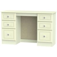 pembroke cream dressing table knee hole double pedestal