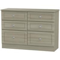 pembroke driftwood chest of drawer 6 drawer midi