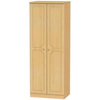 Pembroke Beech Wardrobe - Tall 2ft 6in with Double Hanging