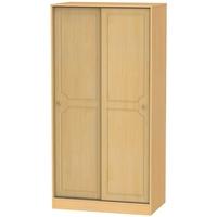 Pembroke Beech Wardrobe Sliding - 100cm Wide