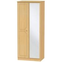 Pembroke Beech Wardrobe - 2ft 6in with Mirror