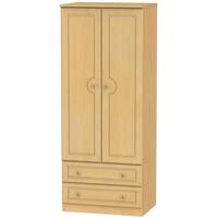 Pembroke Beech Wardrobe - 2ft 6in 2 Drawer