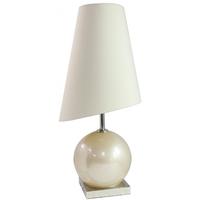 Pearl Large Table Lamp with Porcelain Slanted Shade