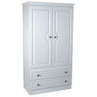 Pembroke 2 Door 2 Drawer Large Wardrobe White