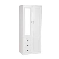 Pembroke 3 Drawer Combination Wardrobe White