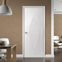 Pesaro White Primed Flush Fire Door, 30 Minute Fire Rated