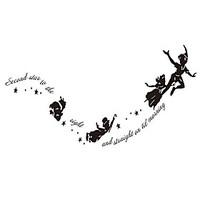 Peter Pan Wall Stickers Cartoon Wall Stickers Vinyl Removable Decals Films Murals Figure Stickers Home Decor