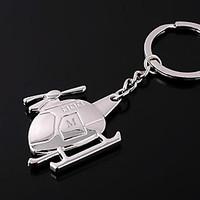 personalized engraved gift helicopter shaped keychain