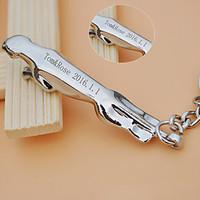 Personalized Gift Keychain Stainless Steel Modern / Creative