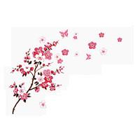 Peach Vine Brances Wall Stickers Peach Blossom Flowers Florals Wall Decals /Stickers Home Decoration For Family