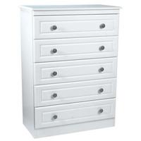 Pembroke 5 Drawer Chest Cream