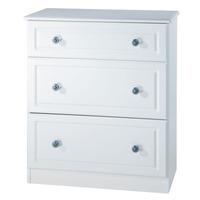 Pembroke 3 Drawer Deep Chest White