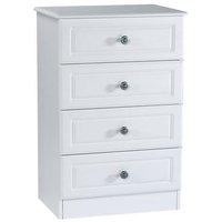 Pembroke 4 Drawer Midi Chest White