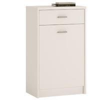 pearl white 1 door 1 drawer cupboard