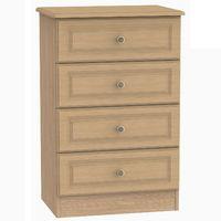 pembroke 4 drawer midi chest light oak