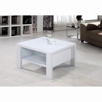 Peru High Gloss White Square Coffee Table