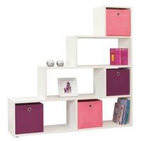 Pearl White Room Divider Bookcase