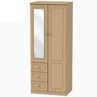 Pembroke 3 Drawer Combination Wardrobe Light Oak