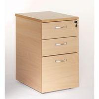 PEDESTAL - MOBILE, 3 DRAWER BEECH - CLASSIC FURNITURE