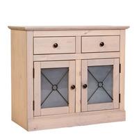 Peninsula Sand Wash Finish Sideboard With 2 Door And 2 Drawer