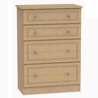 Pembroke 4 Drawer Deep Chest Light Oak