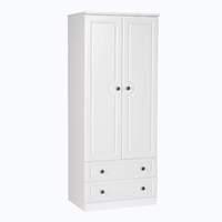 Pembroke 2 Door 2 Drawer Wardrobe White