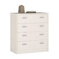 Pearl White 4 Drawer Chest