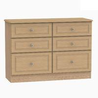 Pembroke 6 Drawer Midi Chest Light Oak