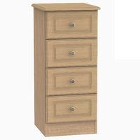 Pembroke 4 Drawer Tallboy Chest Light Oak