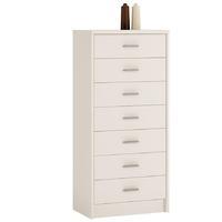Pearl White 7 Drawer Narrow Chest