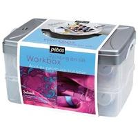 Pebeo 45 ml Setasilk Silk Painting Atelier Collection Set with 10-Assorted Colours Plus Accessories