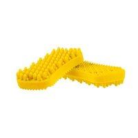 pet me yellow medium short silicone brush