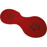 Personalised Pet Feeding Mats, Red, Polypropylene