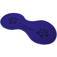 personalised pet feeding mats blue polypropylene