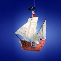 peter pan blue ship lamp shade