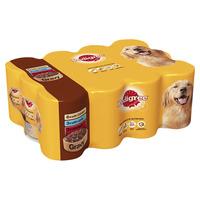 Pedigree Tinned Dog Food Mixed Selection in Gravy 12 x 400g