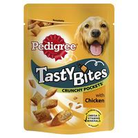 Pedigree Tasty Bites Dog Treats Crunchy Pockets with Chicken 95g