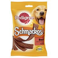 pedigree schmackos dog treats with beef 20pk