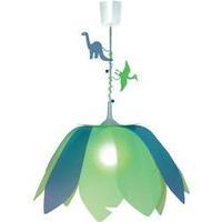 Pendant light Dinosaurs HV halogen E27 75 W Waldi Leuchten Blüte Dinosaurier Multi-coloured