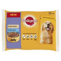 Pedigree Pouch Dog Food Chicken and Lamb in Jelly 4 x 100g